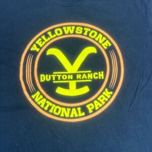 Yellowstone Dutton Ranch Shirt Mens XL Black Graphic Tee Western TV Show